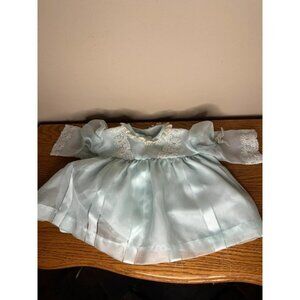 Nanette vintage baby doll blue dress with lace accents